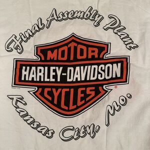 Harley Davidson Kansas City Final Assembly‎ Plant T Shirt Mens M RARE KC Closed